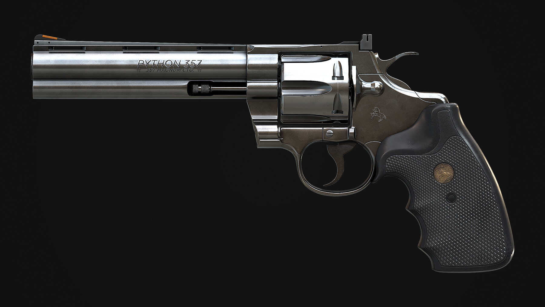 ArtStation - Colt Python | 3D Model | Game Ready | PBR | Game Assets