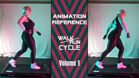 [Animation Reference Pack] - Walking & Run Cycle - Vol. 1