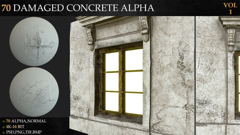 70 Damaged Concrete Alpha-VOL 1