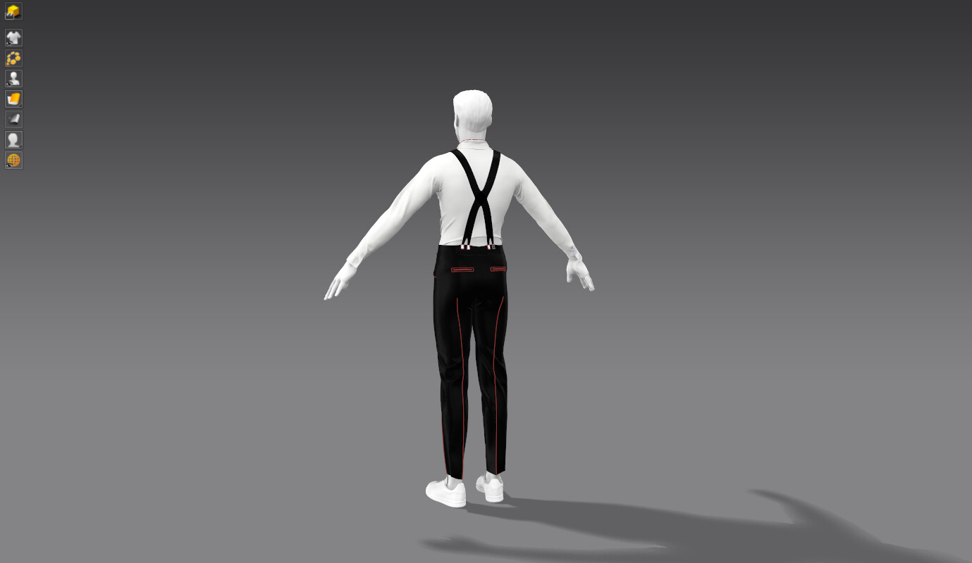 ArtStation - Suit with suspenders | Resources