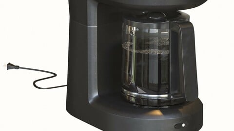 Set of Mr Coffee Machine ( 3Ds MAX - Blender - Cinema4D - FBX - OBJ )