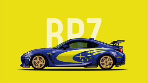 DIGITAL FILE VECTOR / SUBARU BRZ STI