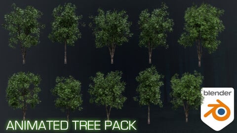 Blender 3 | Massive Realistic Animated Tree Pack | Complete Guide