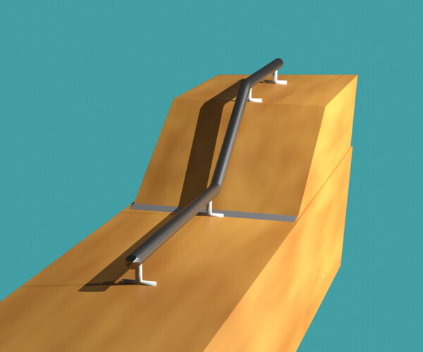ArtStation - Stylish flat down flat rail | Resources