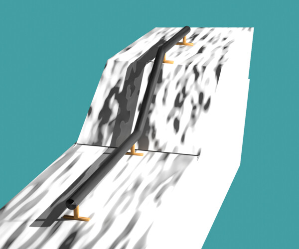 ArtStation - Stylish flat down flat rail | Resources