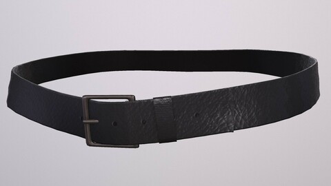 CLASSIC LEATHER BELT low-poly PBR