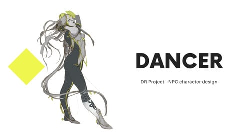 Dancer - Character Concept Art | Free Digital Drawing Process Video | Harpiya