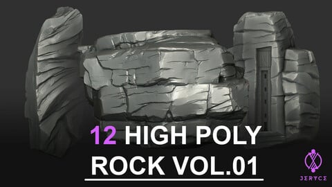 HighPoly / Decimated - Rock Pack Vol.01
