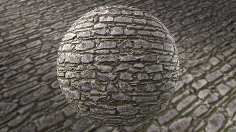 Stone Wall (PBR Material 8K)