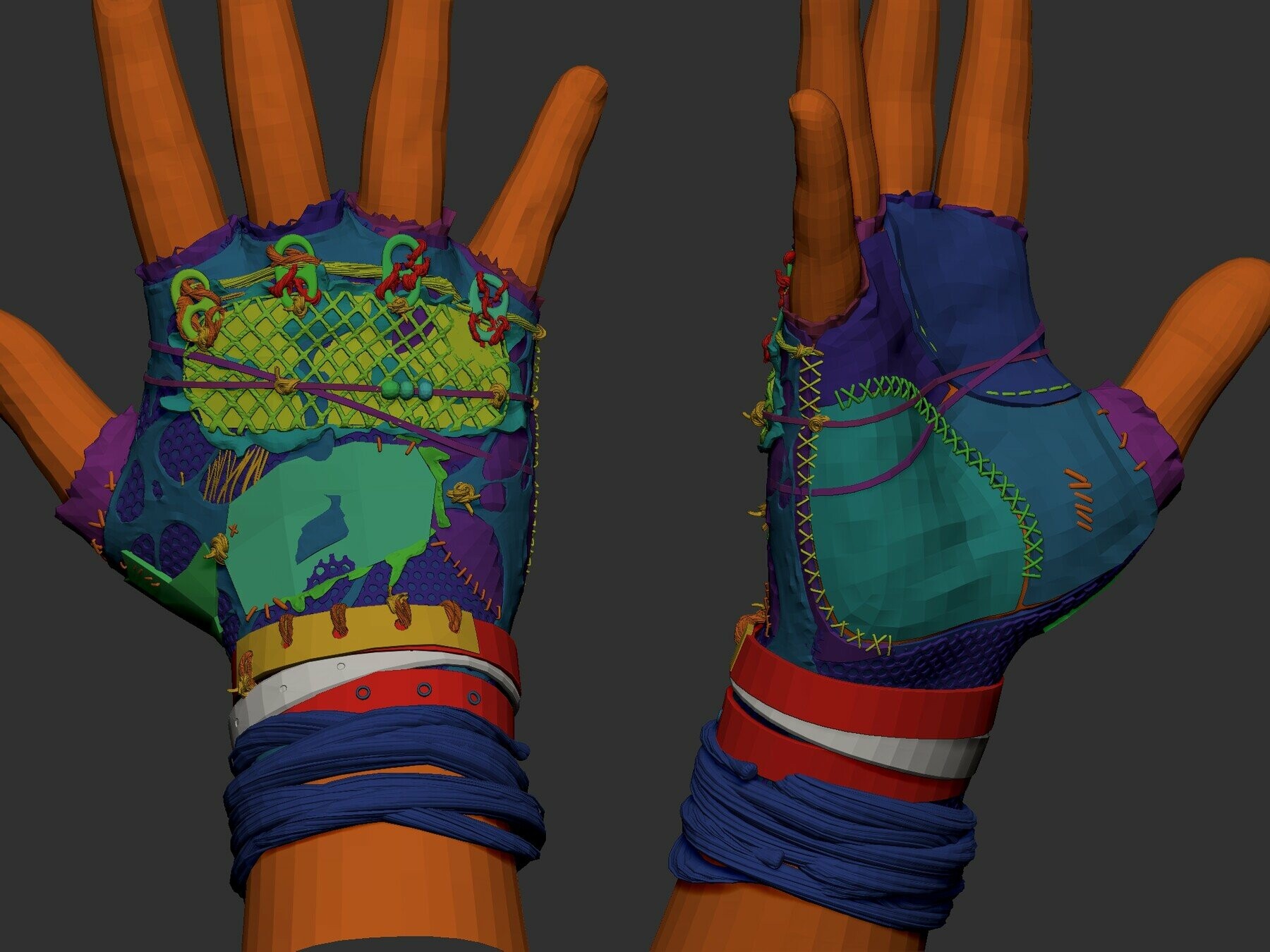 ArtStation Video Tutorial Complex Clothes Gloves Zbrush Tutorials