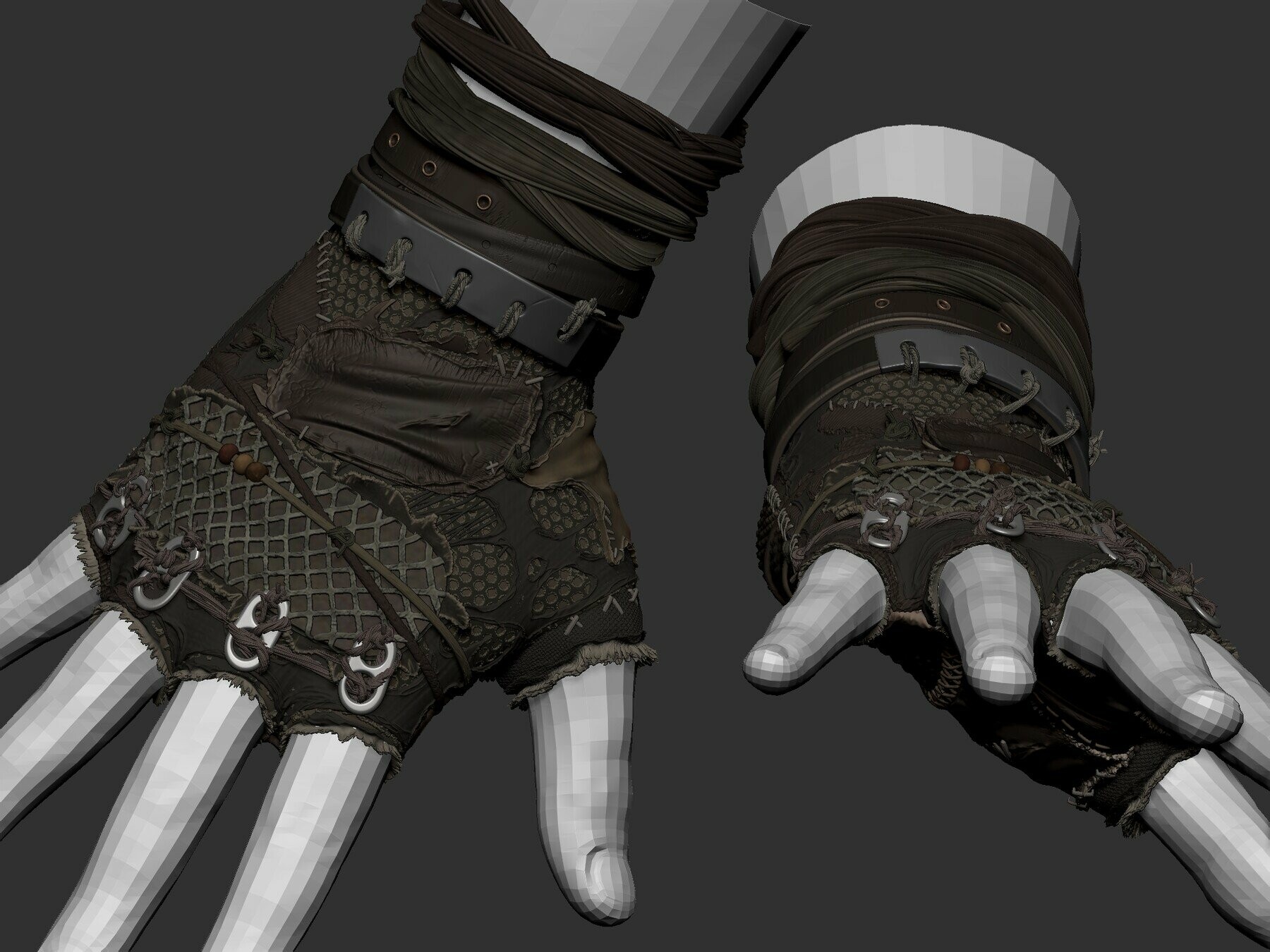 ArtStation - Video Tutorial Complex Clothes Gloves Zbrush | Tutorials