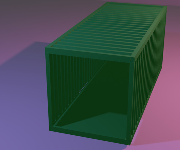 ArtStation Shipping Container Game Ready Game Assets