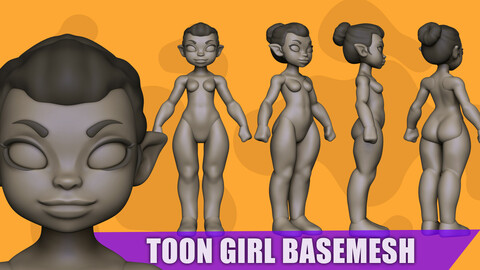Toon Girl Basemesh