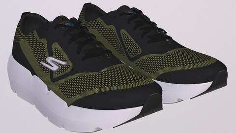 SKECHERS ULTRA GO SHOES low-poly PBR