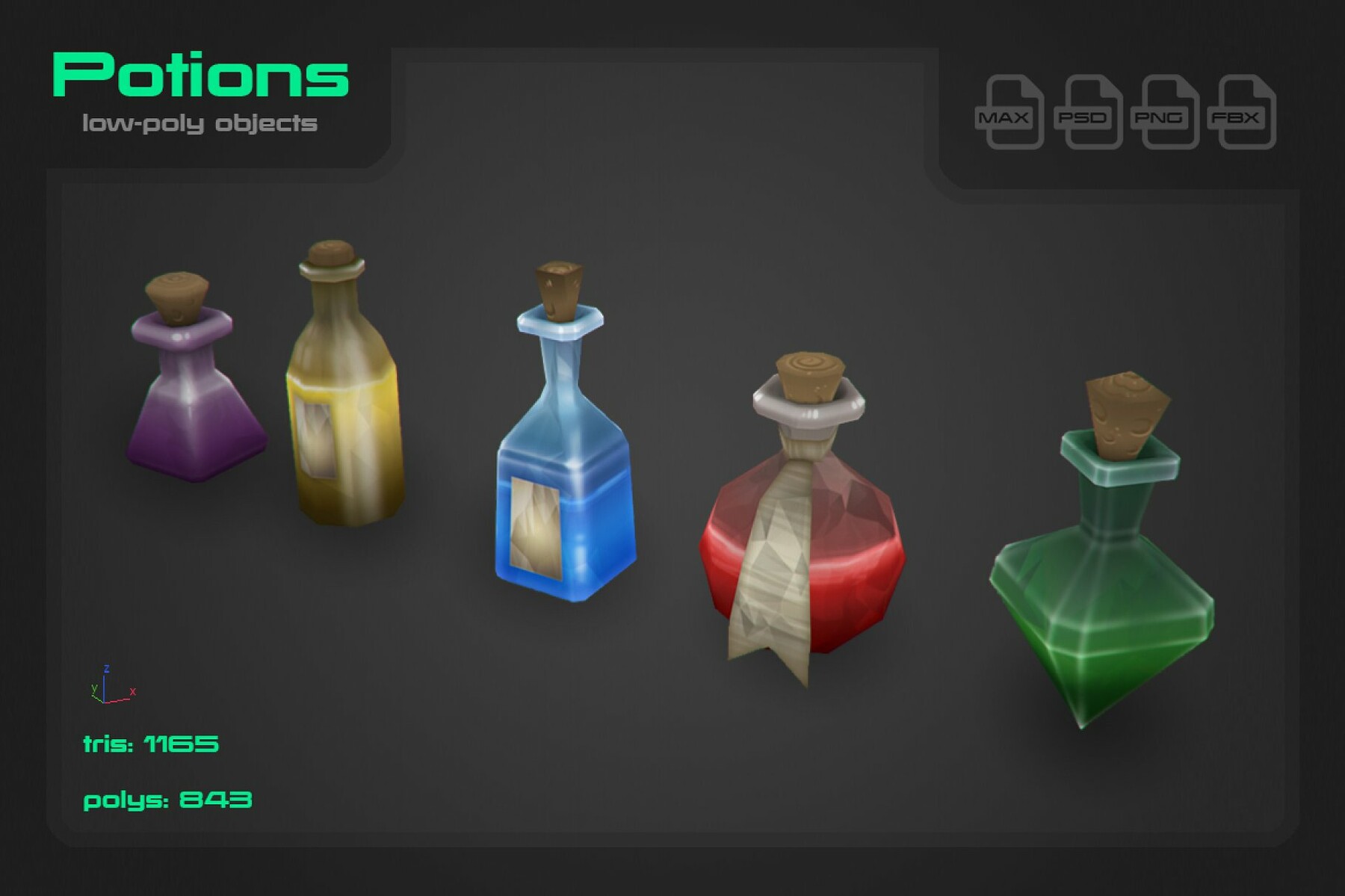 ArtStation Potions Game Assets