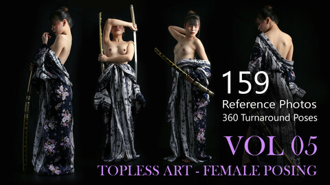 TopLess Art - Female Posing Vol 05 - Reference Pictures