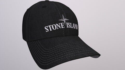 STONE ISLAND CAP low-poly PBR