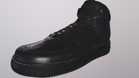 NIKE AIR FORCE 1 HIGH SHOES low-poly PBR