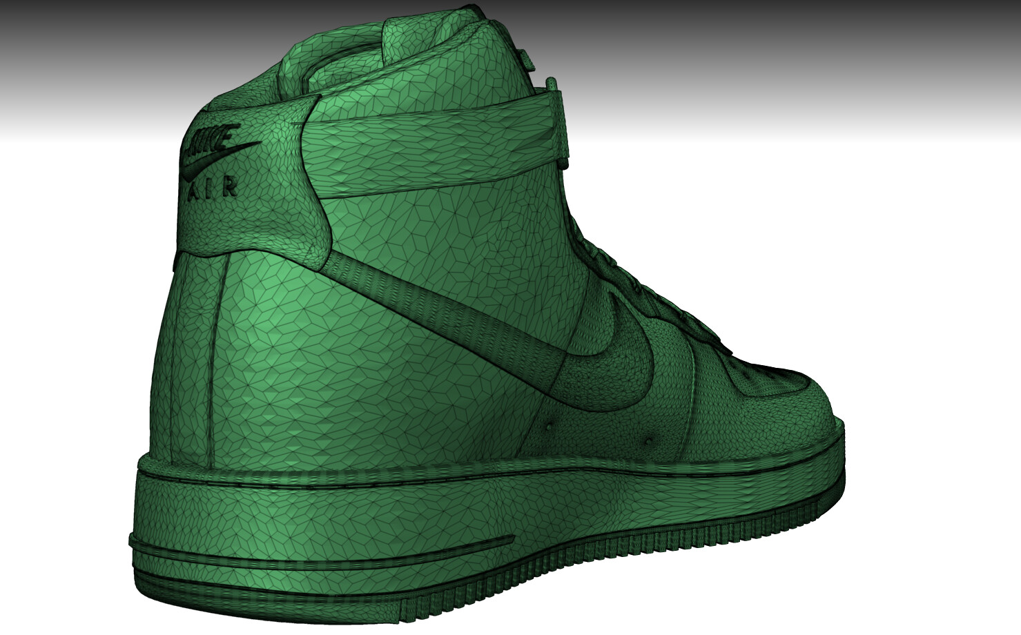 ArtStation - NIKE AIR FORCE 1 HIGH SHOES low-poly PBR | Game Assets