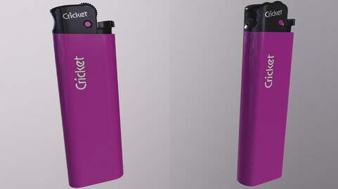 CRICKET LIGHTER low-poly PBR