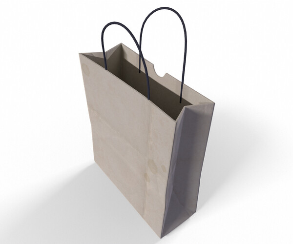 ArtStation - Paper Bag 3D Model | Resources