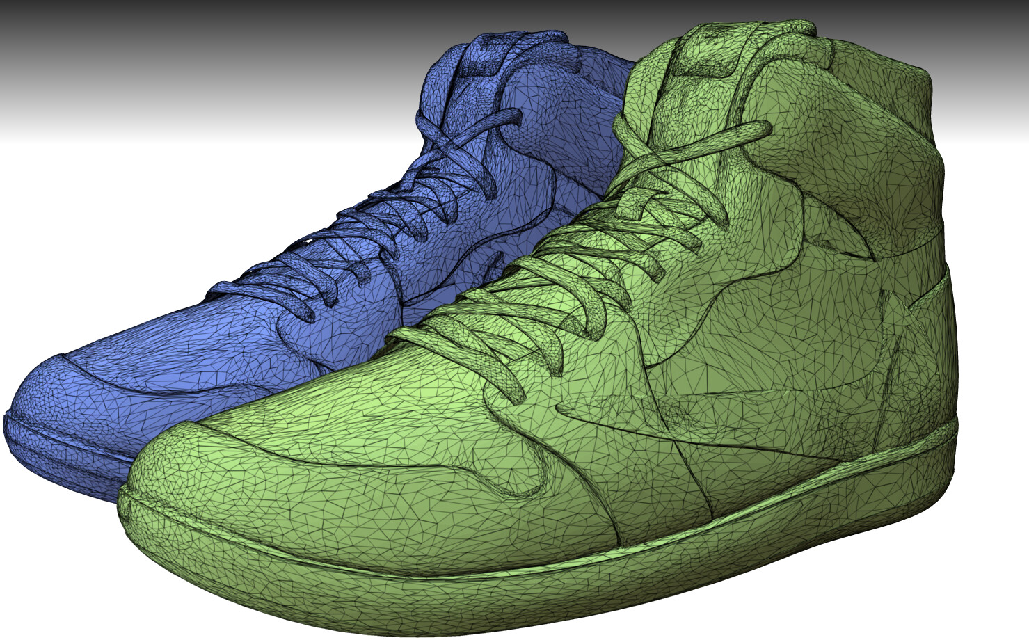 Air Jordan 4 Travis Scott Shoes 3D model