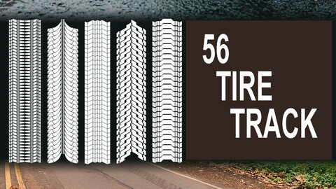 56 Tire trail (8K) PNG vol.1