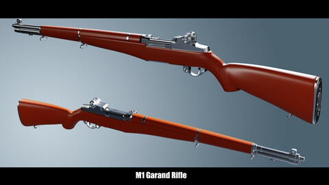 M1 RIFLE High Poly Prop