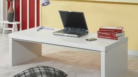 Wide sitting desk