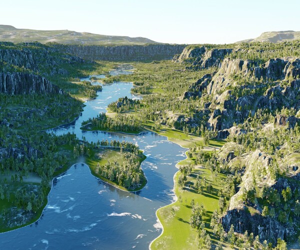 ArtStation Big river Game Assets