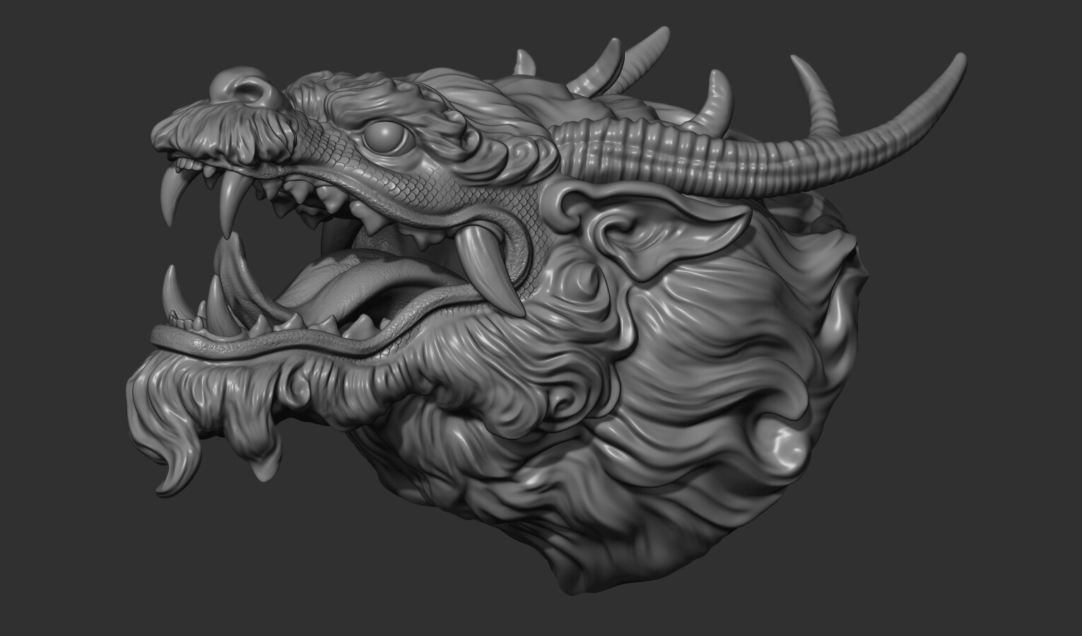 ArtStation - Chinese dragon head | Resources