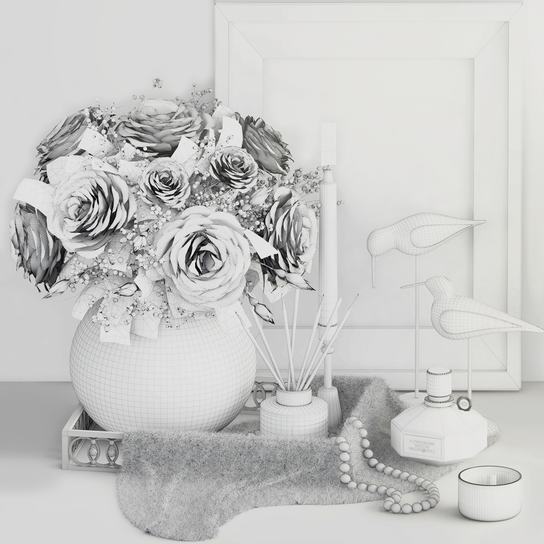 ArtStation - pampas decorative set 003