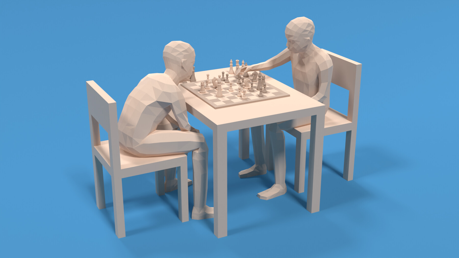 ArtStation - Low poly 3D Chessboard Game assets