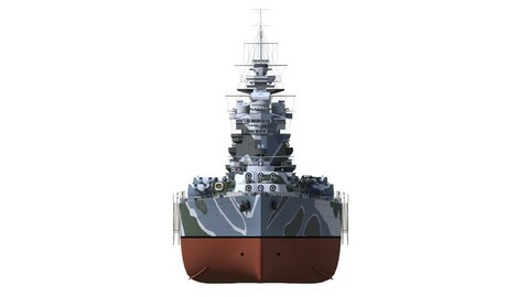 HMS Rodney - front view