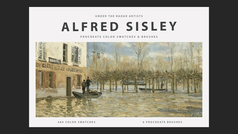 Alfred Sisley Procreate Brushes & Color Swatches