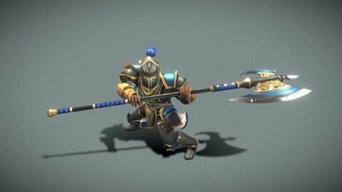 Fantasy Chess RPG Character - Spearmob