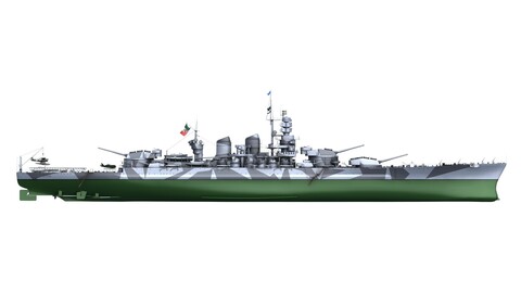 RN Roma - starboard side view
