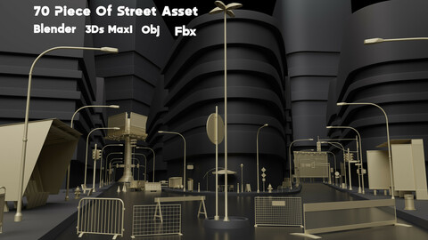 70 pieces of street asset