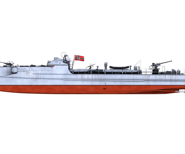 ArtStation - German Schnellboot (E-Boat) S-38b class