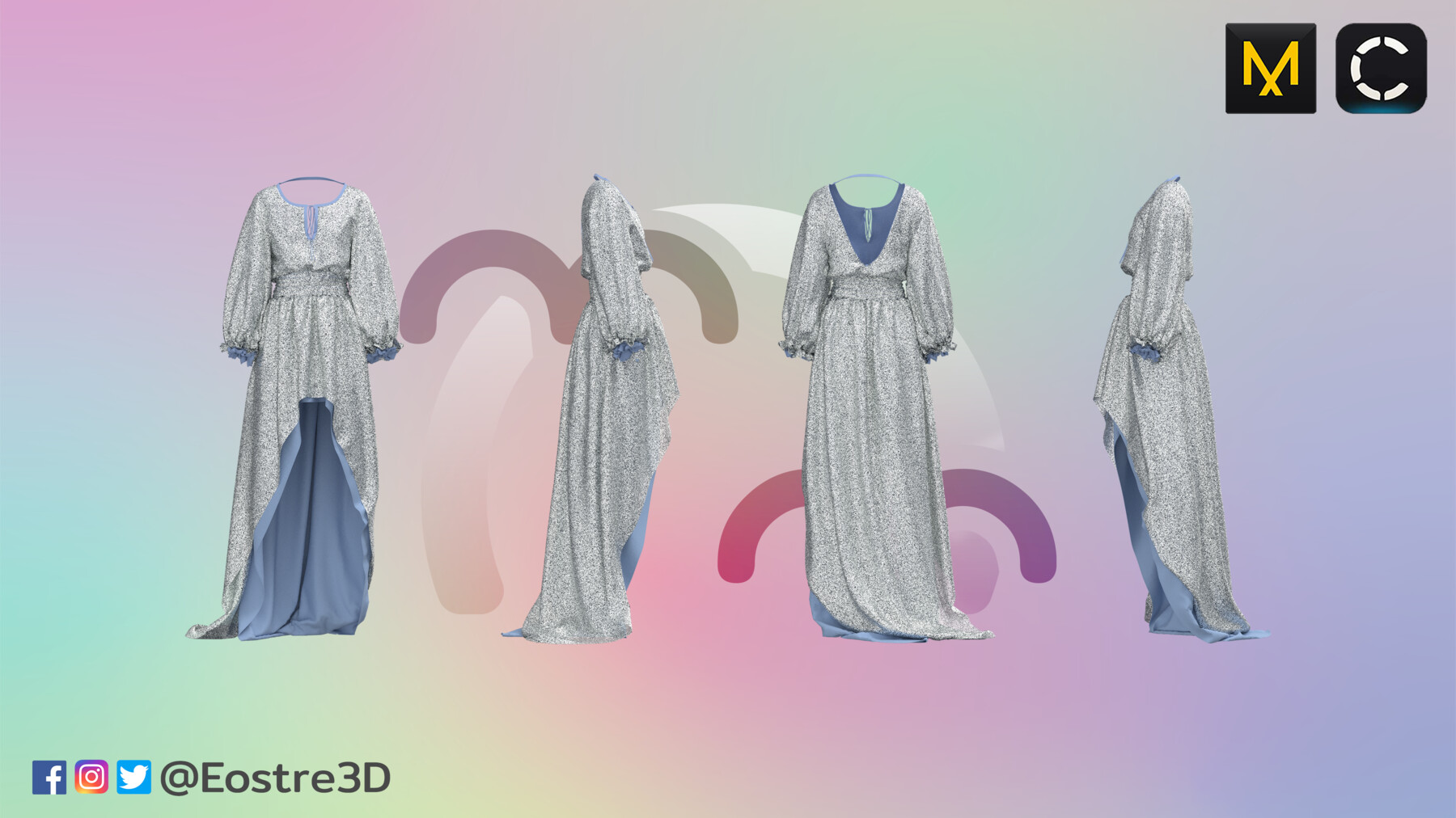 ArtStation - (Womenswear) Glitter Dress | Resources