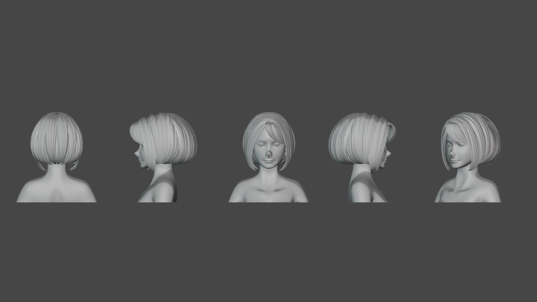 ArtStation - Hair pack 10 models | Resources