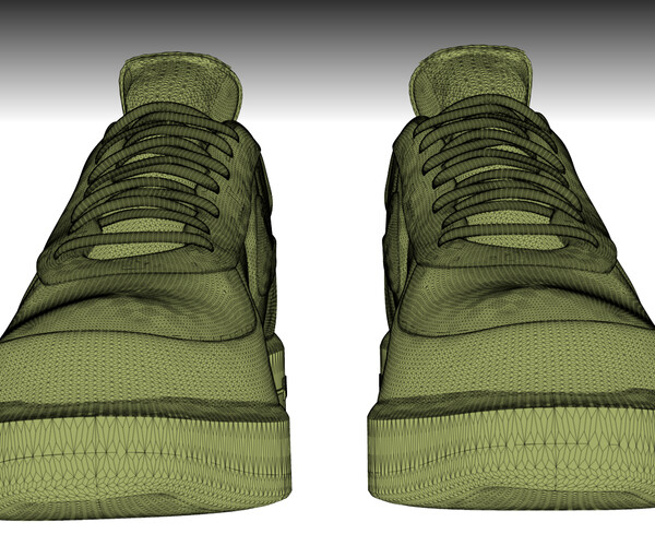 ArtStation - NIKE AIR FORCE 1 CUSTOM SHOES low-poly PBR | Game Assets