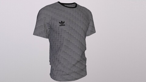 ADIDAS ORIGINALS T-SHIRT low-poly PBR