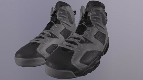 NIKE AIR JORDAN 6 SHOES low-poly PBR