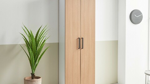 Narrow Tall Entrance Shoe Cabinet