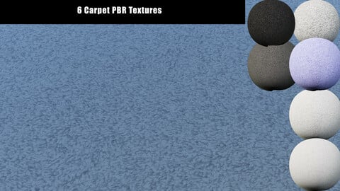 6 Variants Carpet PBR Textures