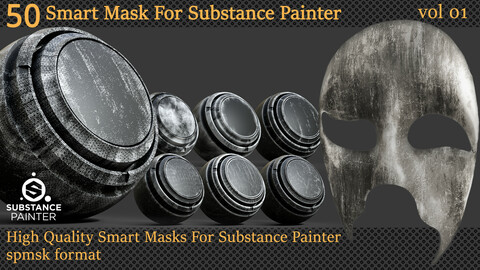 50 Smart Masks For Substance Painter - VOL 01