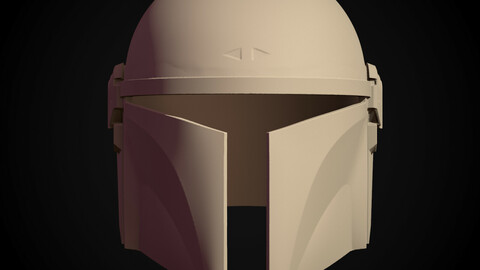 Printable mandalorian art helmet (STL)