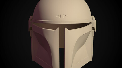Printable mandalorian art helmet (STL)
