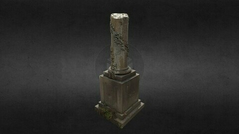 Cemetery  : Column for memorial  (photogrammetry)